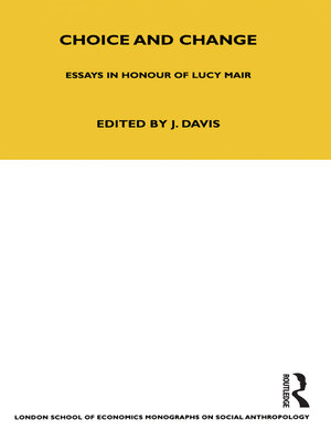 cover image of Choice and Change